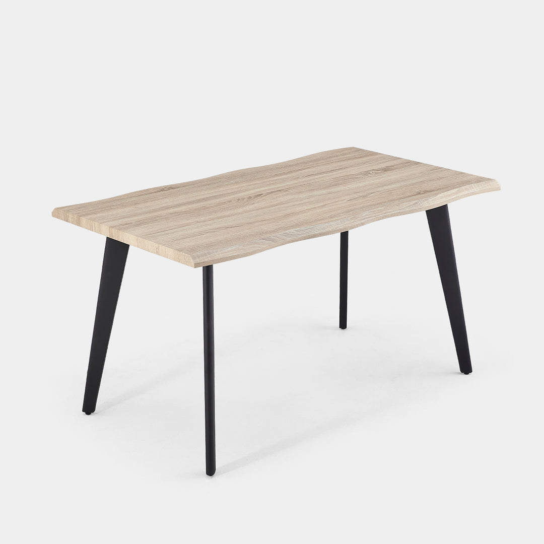 Seibold Live Edge Dining Table [Light Wood] [120cm/140cm]