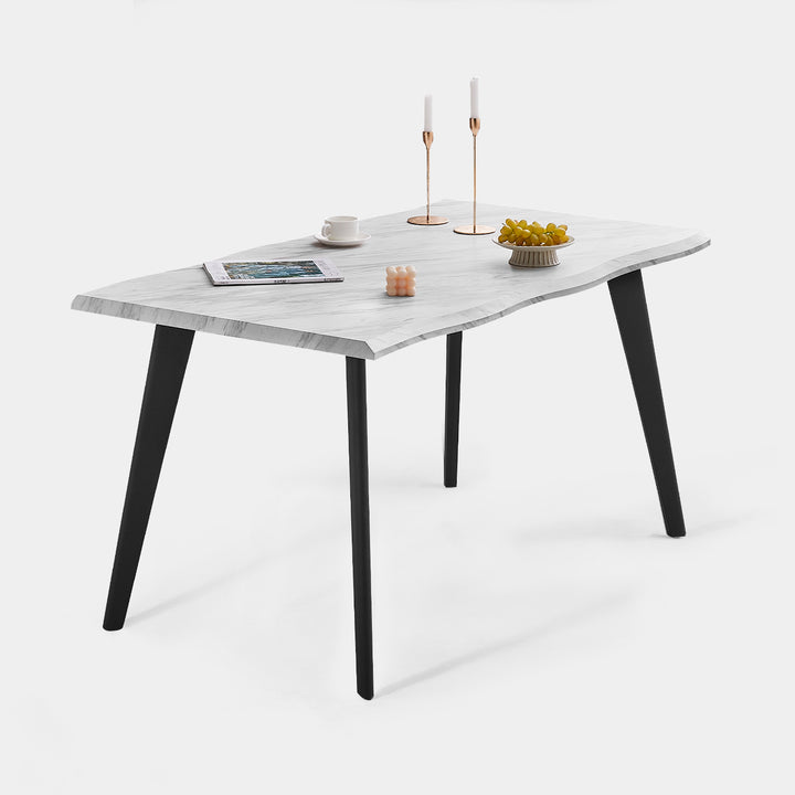 Seibold Live Edge Dining Table [Marble] [120cm/140cm]