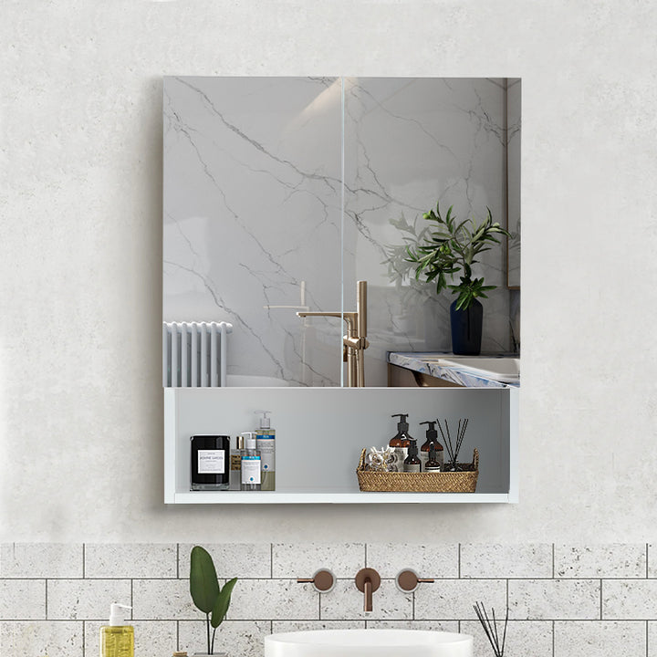 Colin Bathroom Mirror Cabinet  [2 Door 1 Shelf]