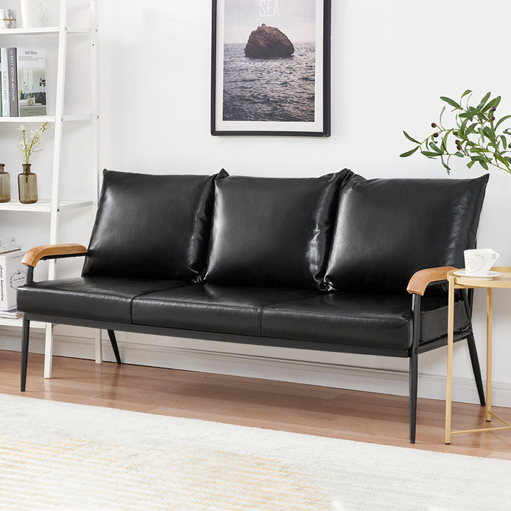 Mid-Century Modern Sofa [Schwarz]