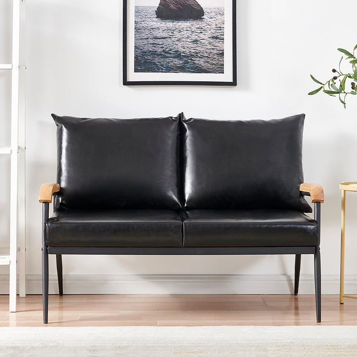 Mid-Century Modern Sofa [Black]