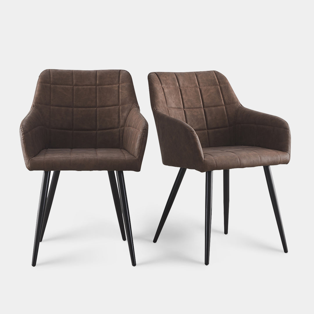 Bloor Dining Chairs [Faux Leather] [Set of 2]