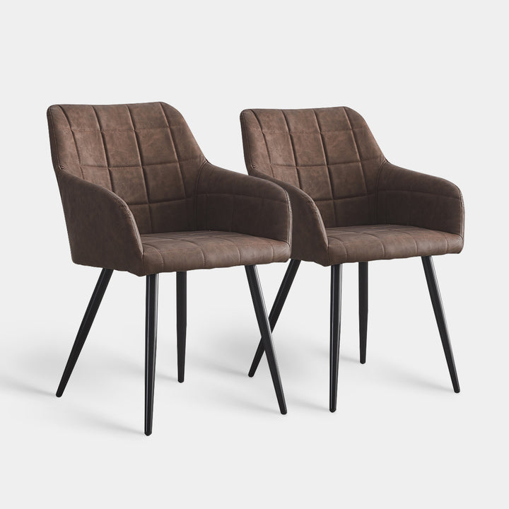 Bloor Dining Chairs [Faux Leather] [Set of 2]