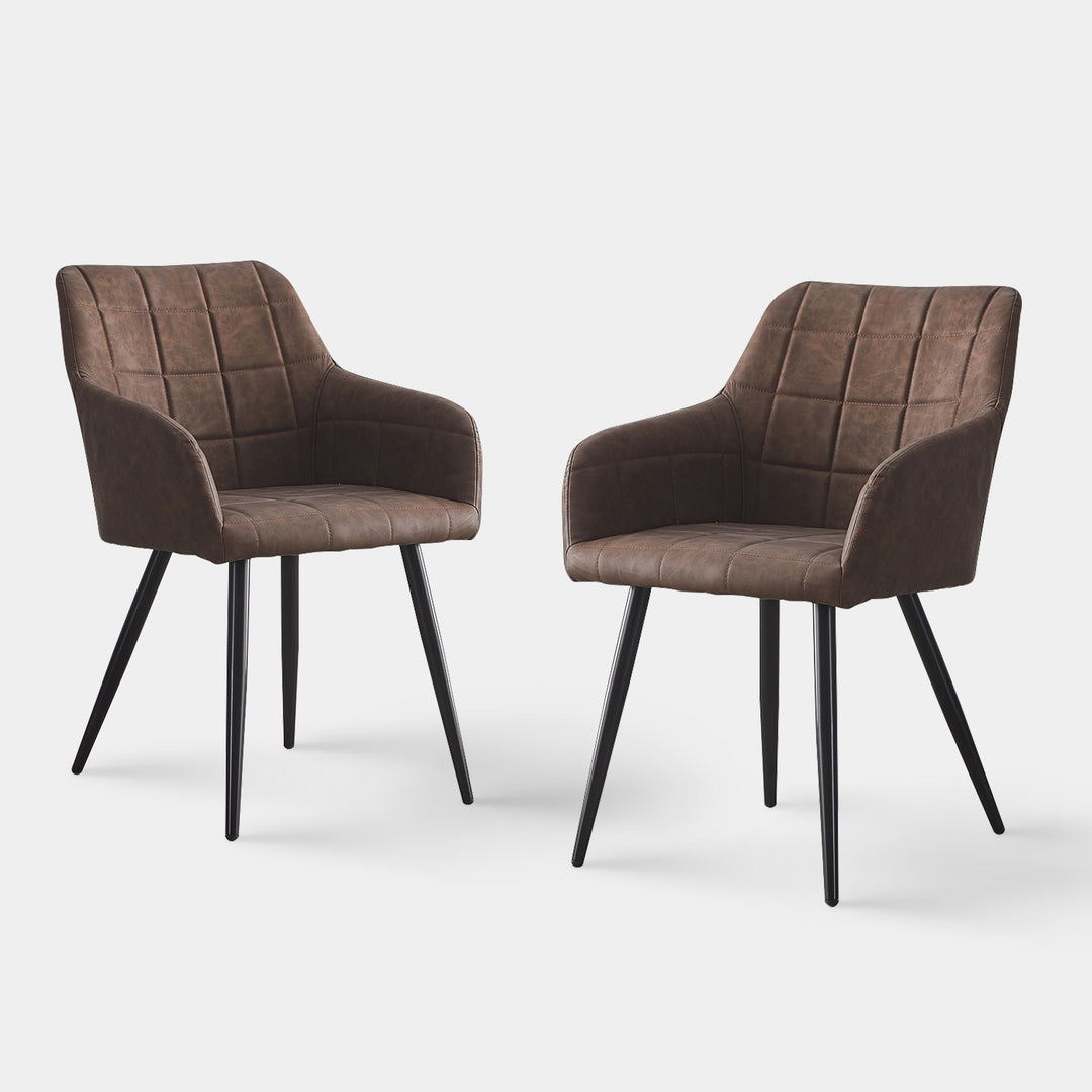 Bloor Dining Chairs [Faux Leather] [Set of 2]