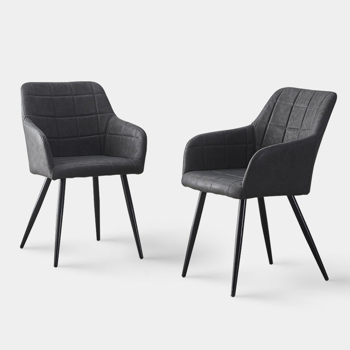 Bloor Dining Chairs [Faux Leather] [Set of 2]