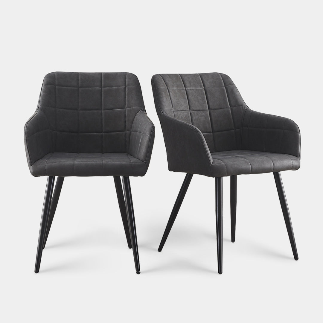 Bloor Dining Chairs [Faux Leather] [Set of 2]