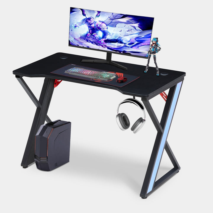 Sirius X Shaped LED Light Gaming Desk